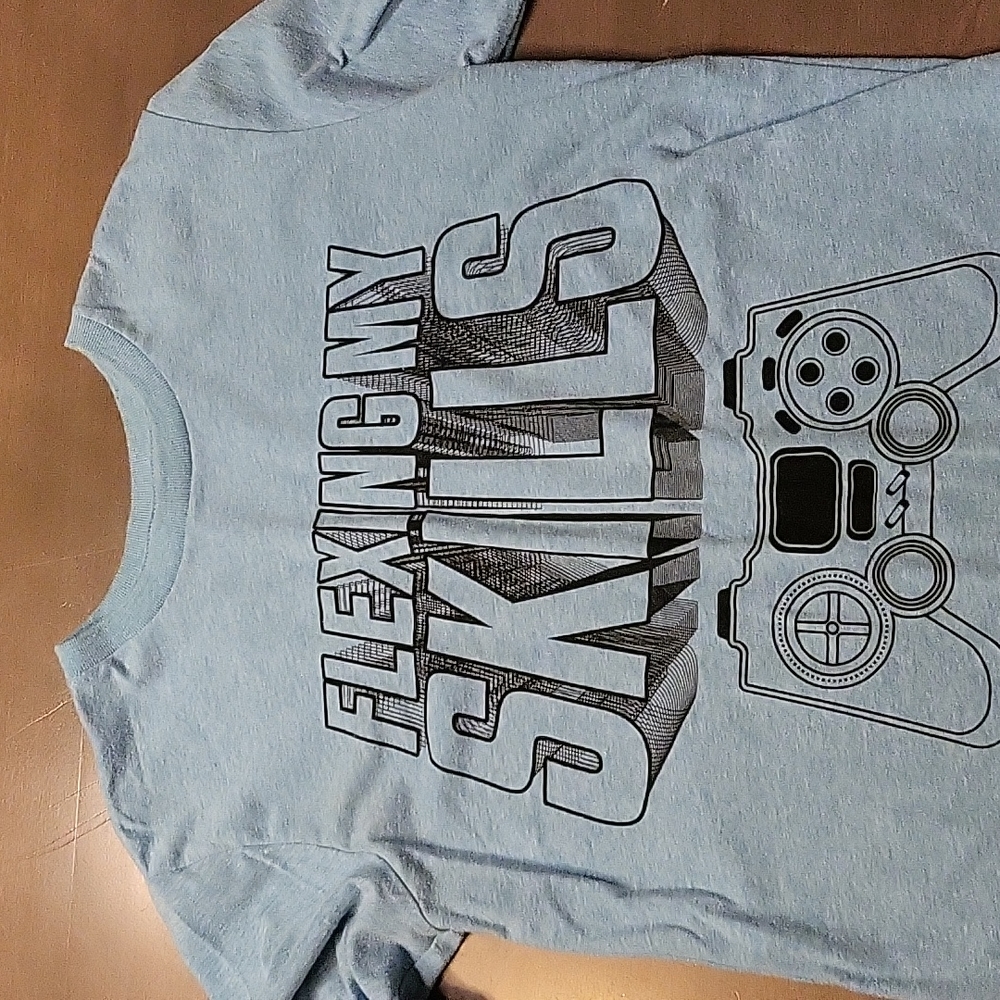 Blue long sleeve t-shirt youth medium